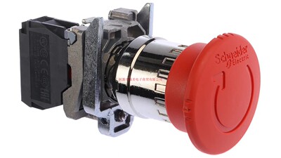 Schneider施耐德Harmony XB4急停按钮开孔直径22mm常闭XB4BS8442