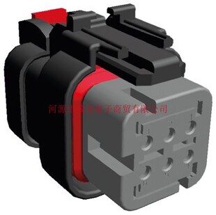 TE泰科AMPSEAL 16汽车连接器2行6路电缆安装灰色母外壳776433-2