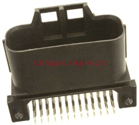 JAE汽车连接器PCB针座2.5MM节距2排26路通孔MX23A26NF1