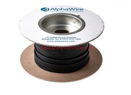 Alpha阿尔法EcoWire电线30m长黑色12AWG UL11028单芯6718 BK005