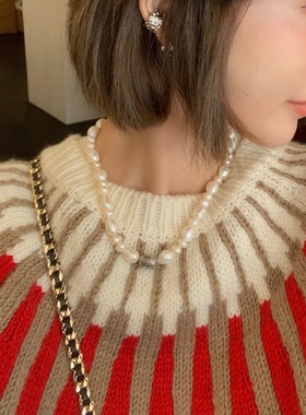 珍珠项链13c可以搭配很多小香