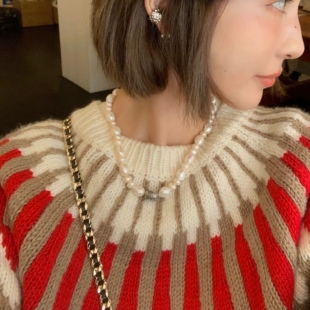 13C珠光宝气珍珠项链～可以搭配很多风格的珍珠项链~小香气质