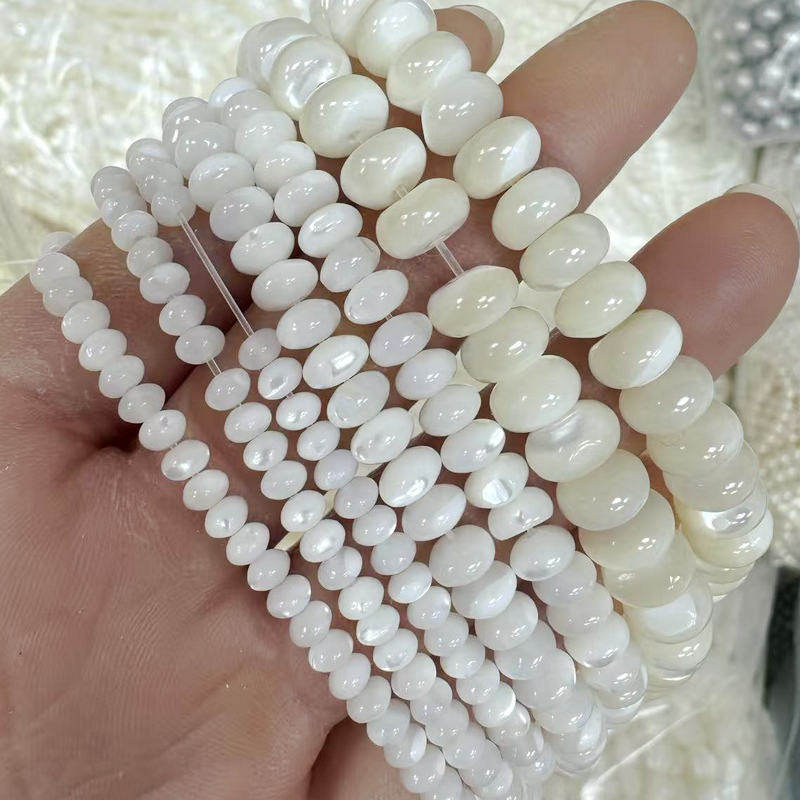 3*5 4*6 5*8mm海水贝壳算珠 天然马蹄螺车轮珠手工diy饰品配件