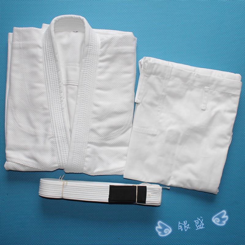 银盛柔术服空白光板柔术道服成人男女柔术训练比赛服装