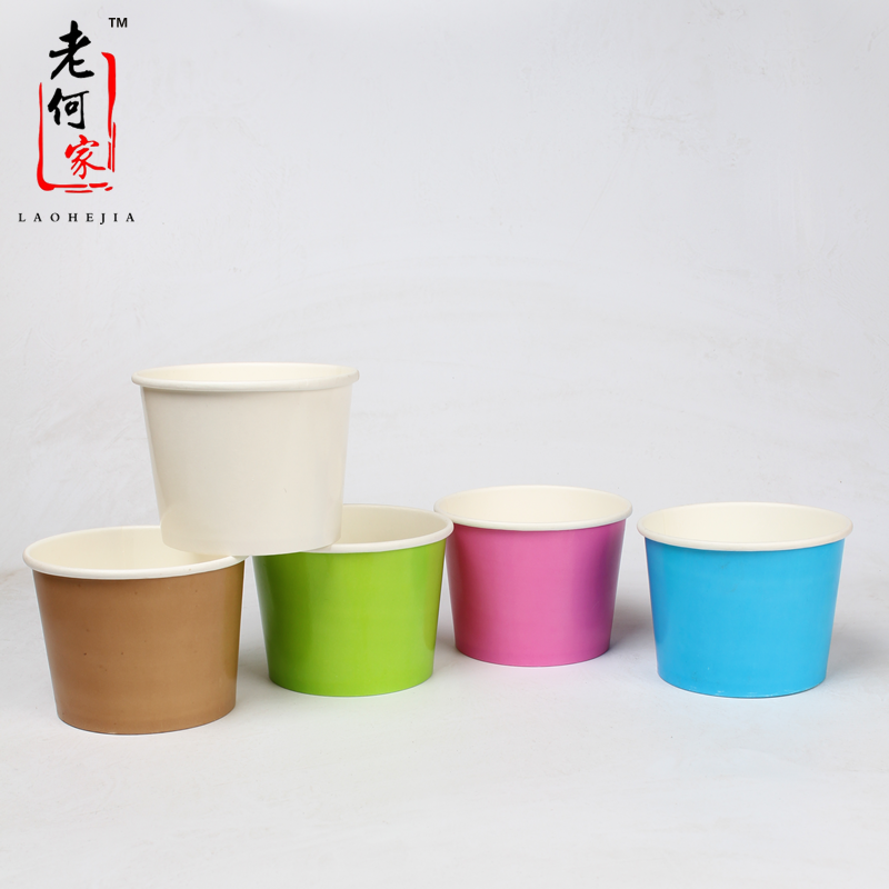 一次性16盎司芋圆甜品包邮纸碗图片