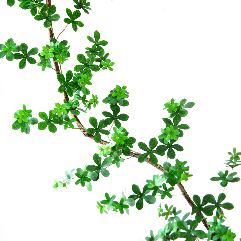 仿真招财树叶叶子空调管道装饰遮挡假花藤条塑料藤蔓绿藤绿植绿叶