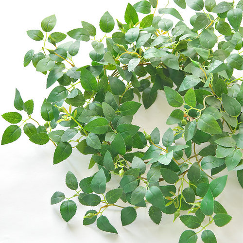 真的巨仿真~玫瑰叶藤蔓2米长