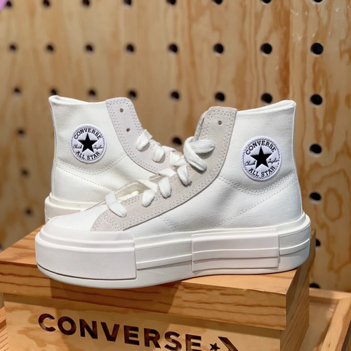 匡威休闲男女高帮系带帆布鞋厚底