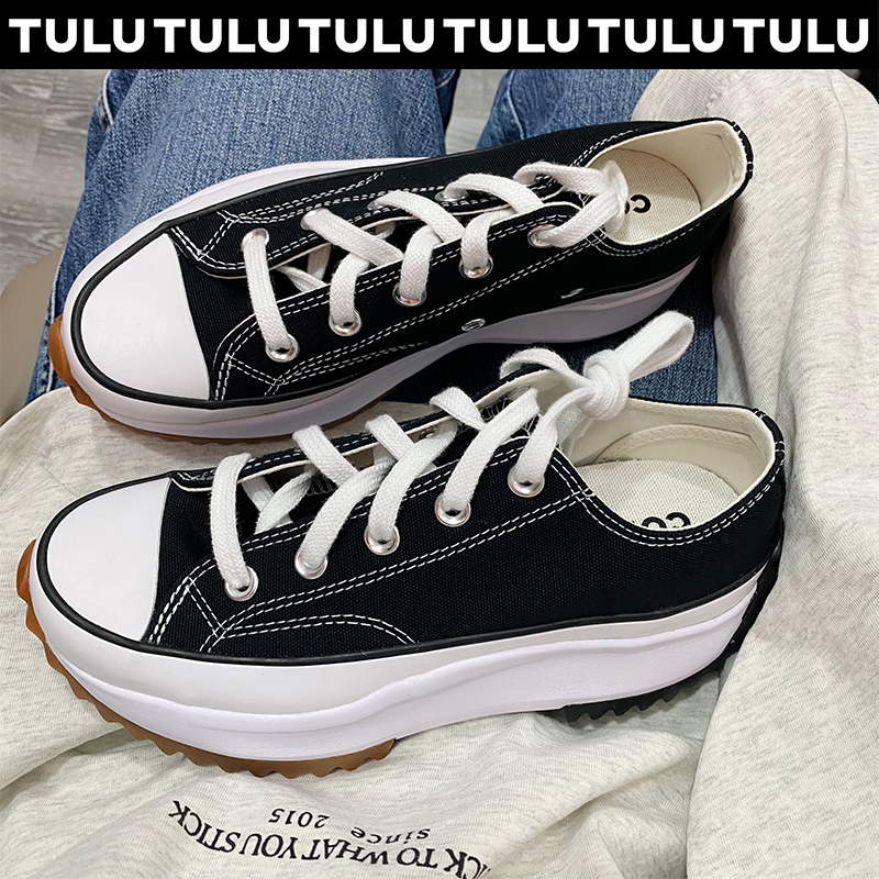 Converse匡威厚底帆布鞋