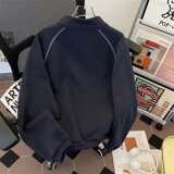 ZYFZ15-P55新款美式复古半高拉链长袖卫衣小众设计宽松休闲外套，男装卫衣，星座1608