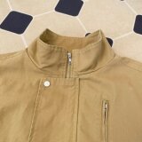 WJS6159-P95新款潮牌纽扣翻领工装夹克宽松百搭拉链外套，男装夹克，星座1608