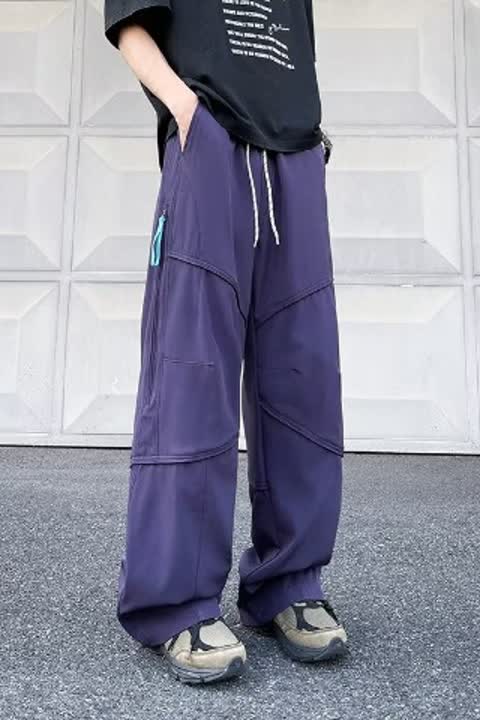 DPSBK71-P55美式复古机能户外冲锋裤直筒宽松休闲裤,男装休闲裤,星座1608