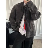 JX3576-P93美式复古拼接牛仔外套潮牌欧美街头短款夹克，男装夹克，星座1608