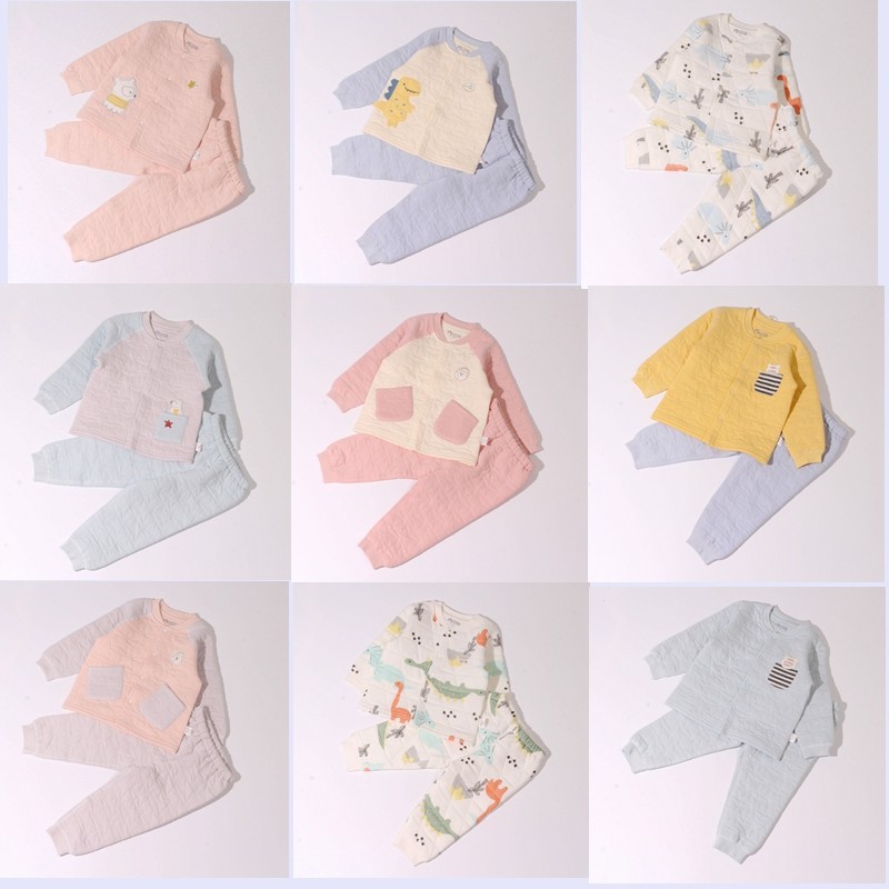 璐璇三保暖空气棉睡衣开衫套