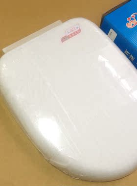 久洁卫浴快装105106带缓冲马桶盖子座便器通用加厚缓降坐便器盖板