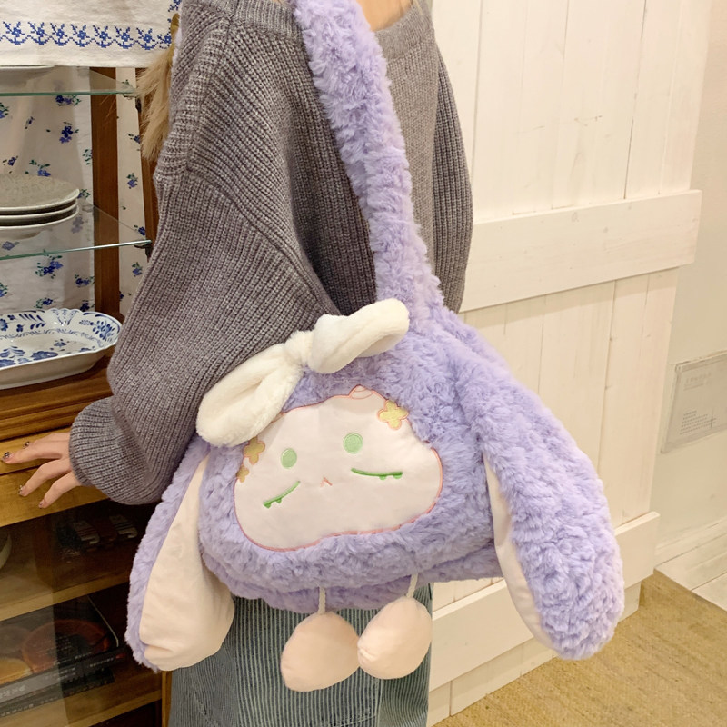 新款卡通毛绒玩具小背包可爱少女心蝴蝶结单肩斜跨包出游背包礼物,箱包皮具/热销女包/男包,通用款女包,淘宝优惠券,粉丝福利购,淘宝优惠卷