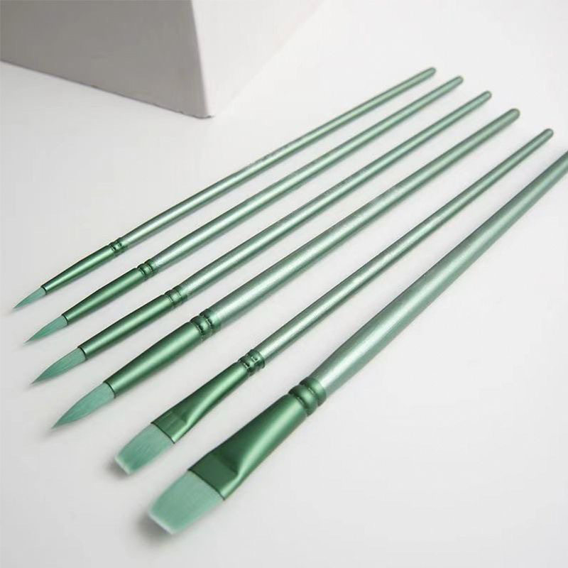 专用水粉水彩画笔套装尼龙毛油画