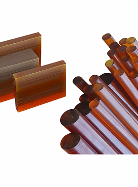 琥珀色PEI棒材 PEI板 方条 台球杆PEI先角材料 方块 聚醚酰亚胺棒