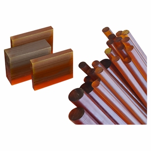 琥珀色PEI棒材 PEI板 方条 台球杆PEI先角材料 方块 聚醚酰亚胺棒