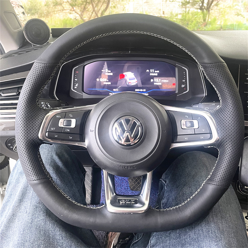 大众凌度GTS专用手缝方向盘套