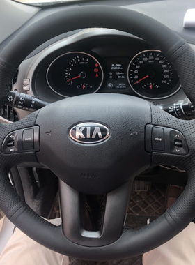 起亚智跑方向盘套 凯酷凯绅K2K3K4K5赛拉图KX智跑ACE专用手缝把套