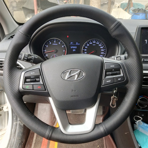 现代IX25专车专用手缝方向盘套