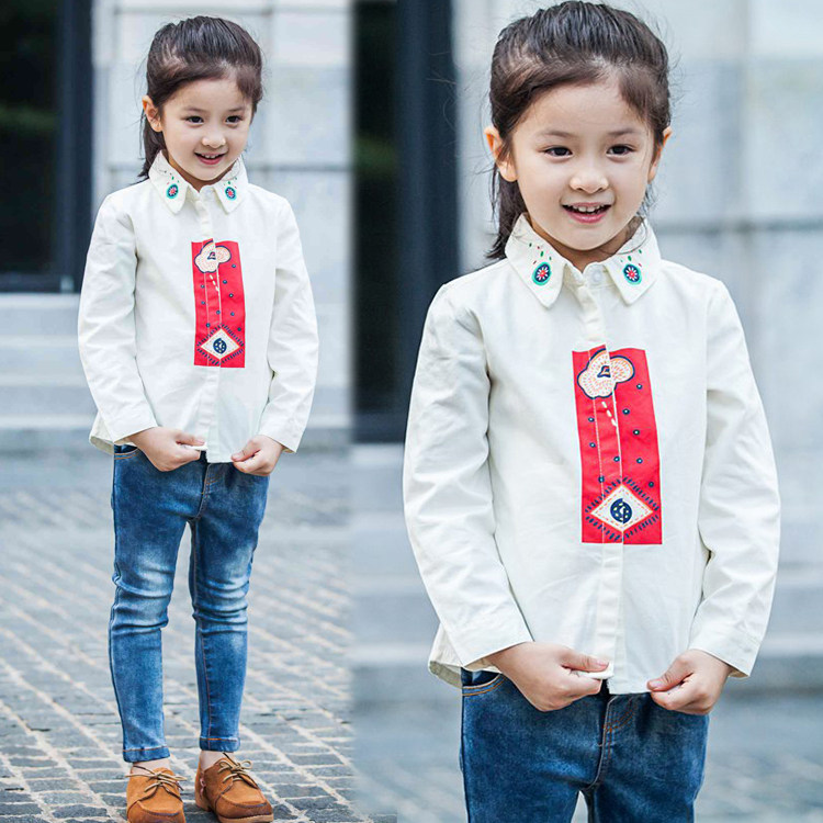 Chemise fille à manche longue - Ref 2086587 Image 1