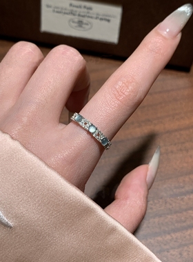 「守梦之眼」天然A货翡翠戒指s925纯银女款轻奢小众精致高级送礼