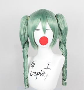 帝王Cosplay假发少女与战车COS安丘比罗马卷绿色定做假毛
