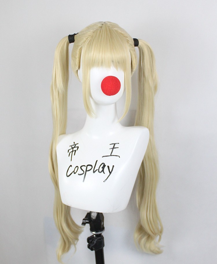 帝王cosplay假发 美少女万华镜cos觋夕摩 浅黄613双马尾 定制假毛