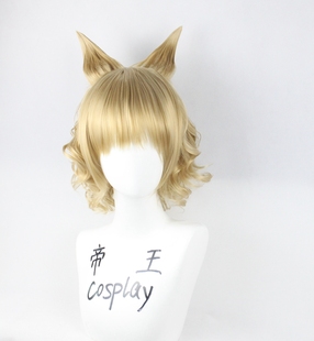 帝王Cosplay假发cos东方Project东方神灵庙COS丰聪耳神子定制耳朵