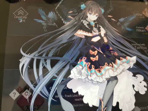 帝王Cosplay假发套 Arcaea COS病女黑色长发内扣1米定制假毛