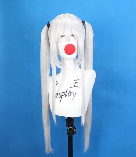 帝王cosplay假毛COS美少女万华镜 篝之雾枝 双马尾一体扎定做假发