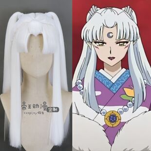 帝王动漫cosplay 犬夜叉 凌月仙姬 桔梗 日暮戈薇 cos假发定制