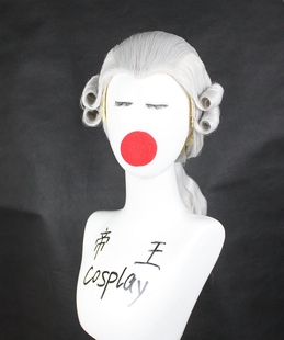 帝王Cosplay假发COS莫扎特古典主义音乐作曲家宫廷卷发定制假毛