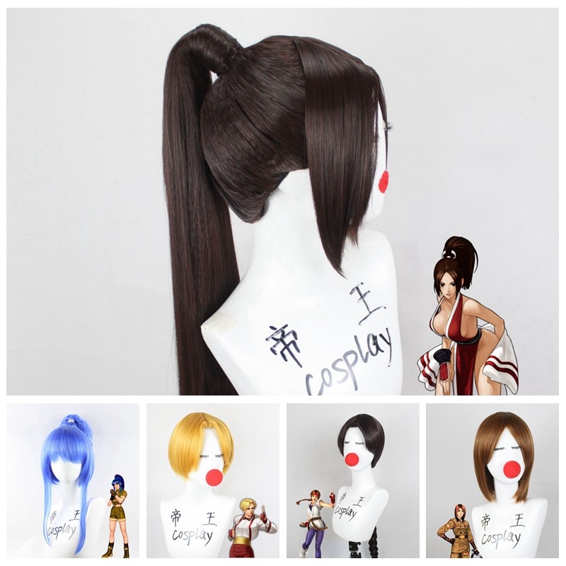 帝王cosplay假发不知火舞麦卓蕾欧娜薇普琼坂崎百合cos拳皇女定制