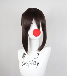 帝王cosplay假发千与千寻COS千寻深棕色宫崎骏电影白龙定制假毛