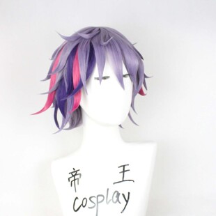 帝王cosplay假发Virtual YouTuber不破湊cos彩虹社定型挑染定制