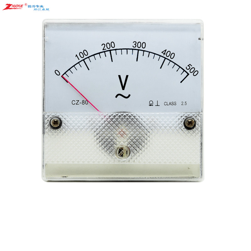 仪表指针励磁交流电压表 直流电压表SQ-80 CZ-80 5V 50V 500V