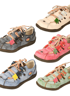 TMAEYES手工时尚女鞋透气舒适软底休闲鞋潮流时尚百搭平底鞋