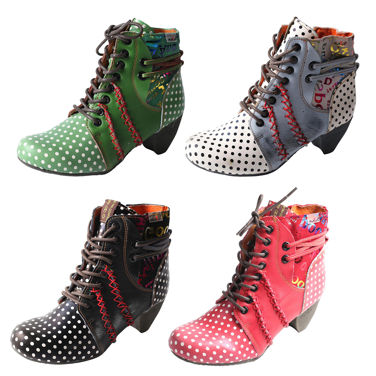 TMAEYES波尔卡圆点户外休闲鞋