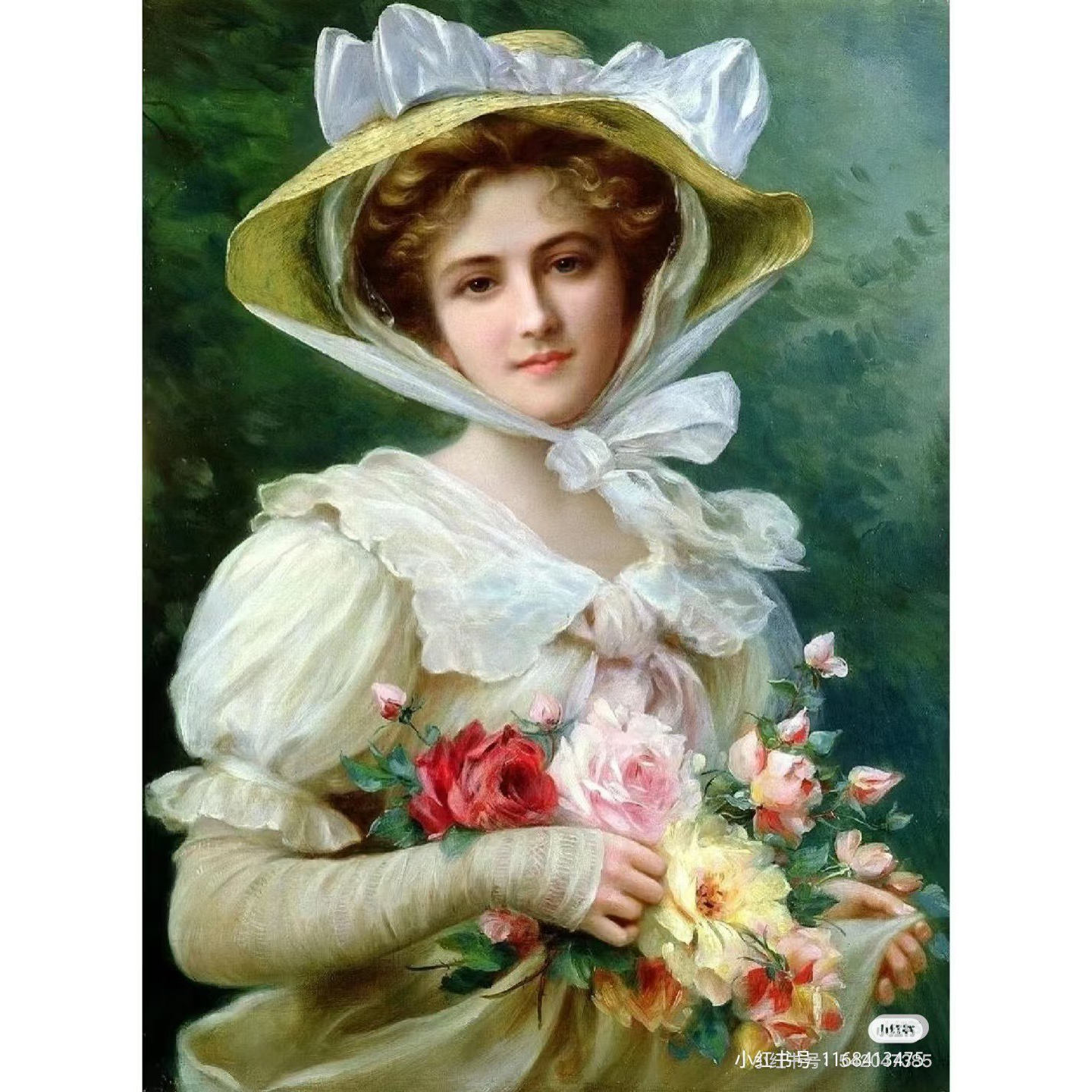 cos世界名画捧花少女主题巡演巡游表演活动服装儿童成人摄影拍照