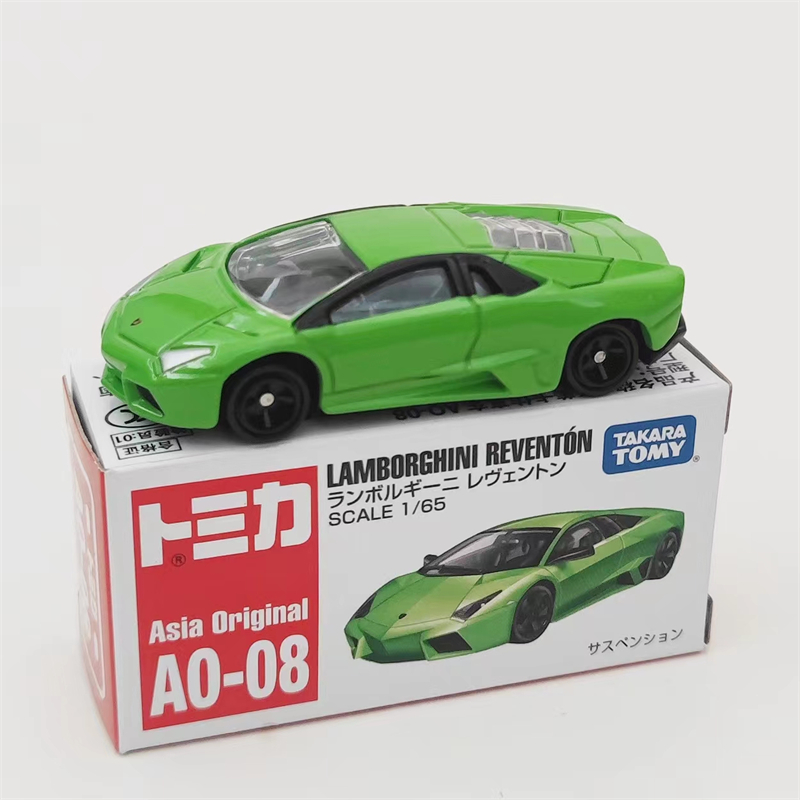 TOMICA/多美卡合金车亚洲限定AO-08兰博雷文顿收藏摆件男孩玩具车