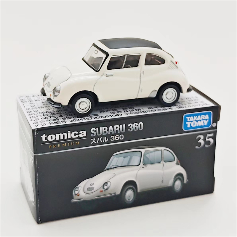 新品TOMICA/多美卡合金小汽车黑盒TP35斯巴鲁360模型收藏车模摆件