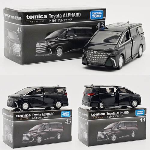 TOMICA/多美卡合金小汽车黑盒TP43丰田埃尔法MPV模型收藏车模摆件