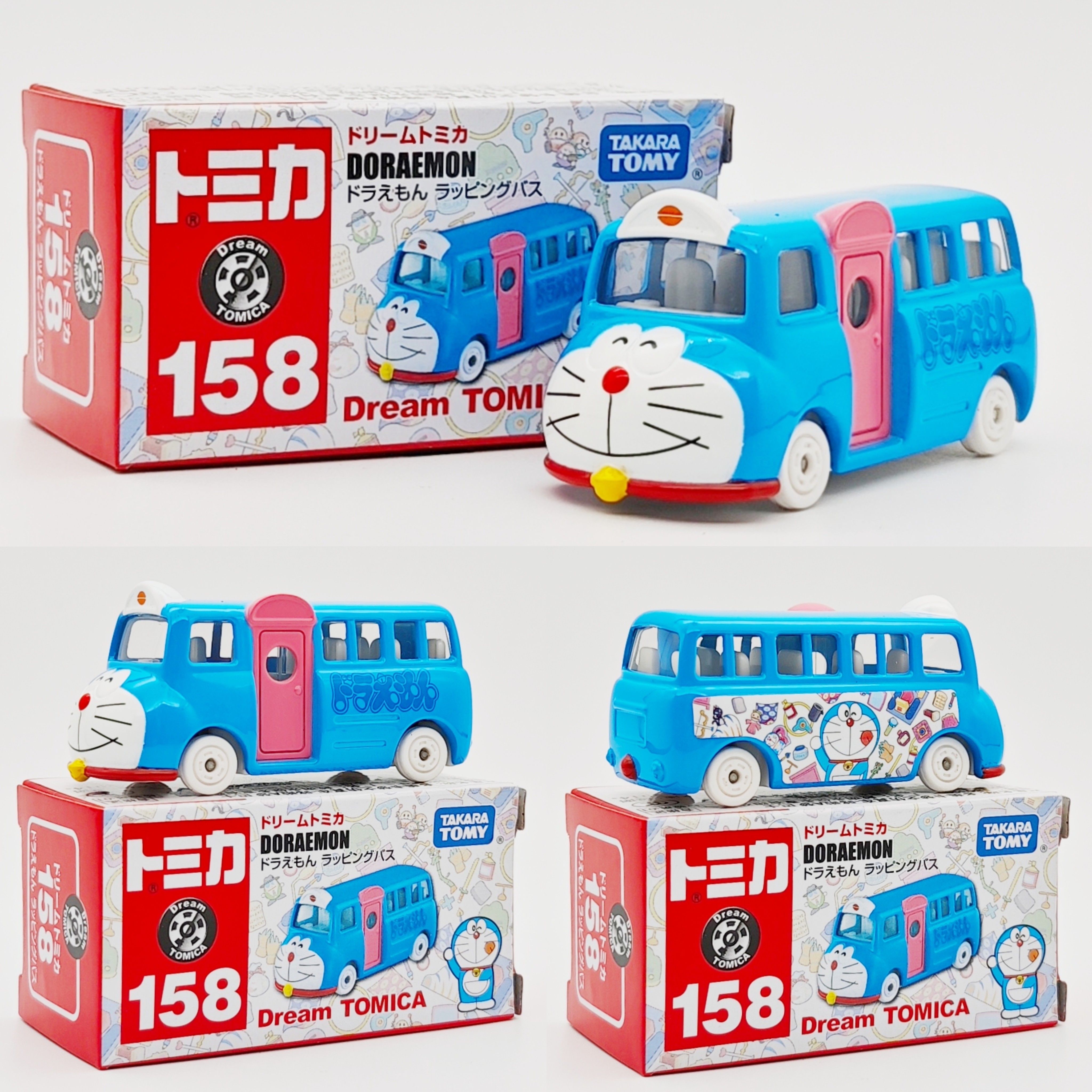 TOMICA/多美卡合金小汽车联名款日版158号哆啦A梦巴士玩具车收藏