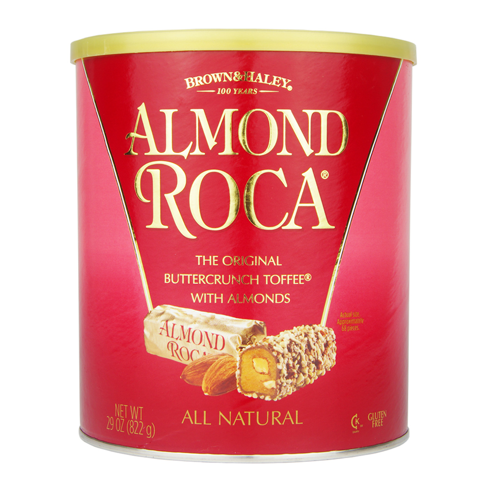 Almond Roca乐家扁桃仁巧克力糖罐装杏仁糖果美国进口822g  1190g 零食/坚果/特产 传统糖果 原图主图