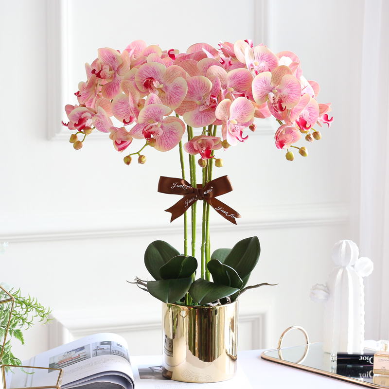 7枝款仿真蝴蝶兰盆栽客厅家居摆设装饰电视柜桌面兰花假花仿真花|ruв категории Домашний быт, ваза/цветок/искусственные цветы/моделирование украшения, искусственные цветы/искусственные цветы - от Buy2taobao.com для оказания профессиональной услуги покупки агента Taobao
