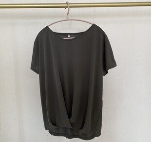 包邮 立体剪裁显瘦半袖 日单女士凉感短袖 凉感速干宽松T恤 上衣 T恤