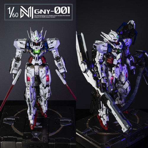 PG 1/60 正义女神 白妹高达4.0最终版 GK能天使树脂改件白模